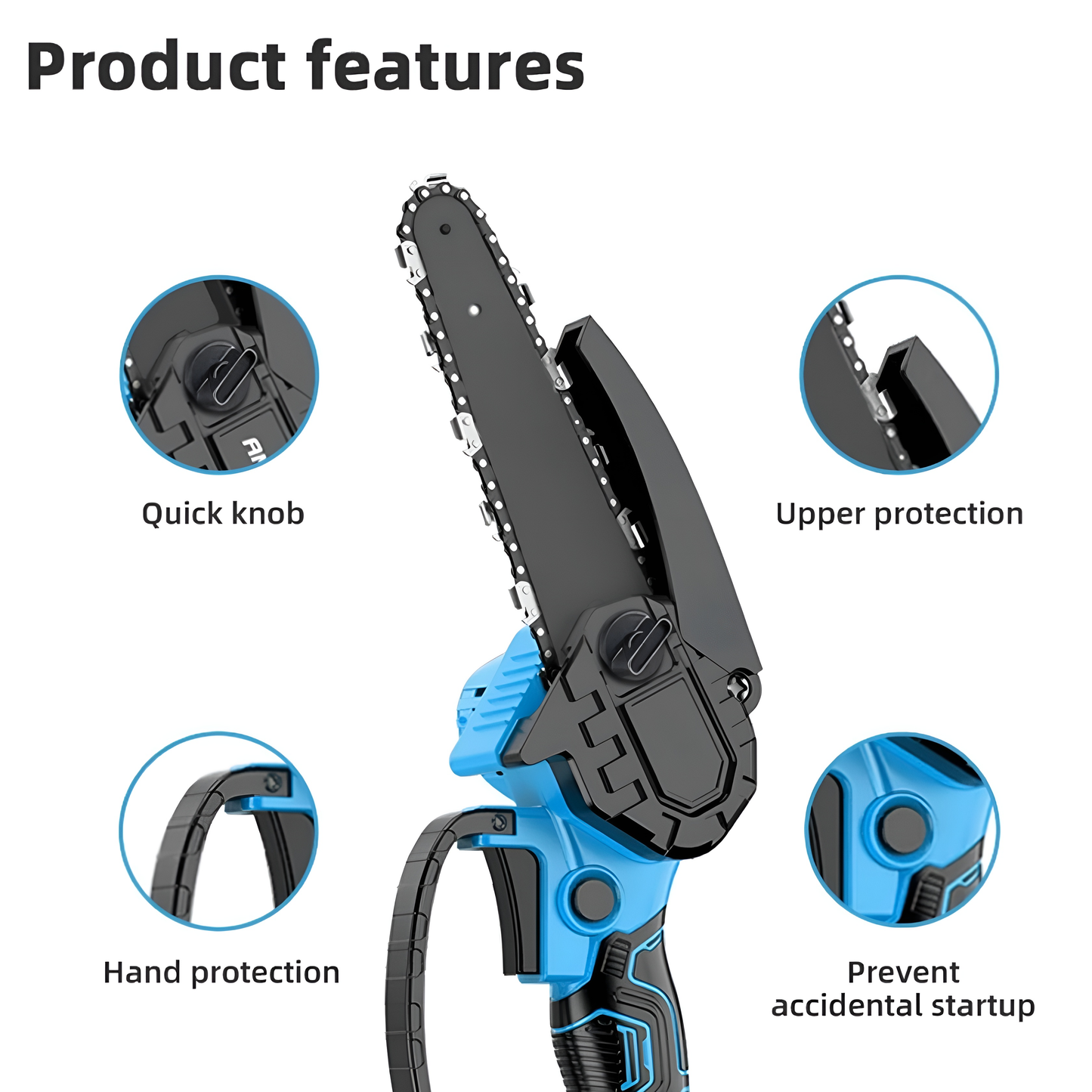 Handiwork™ Electric Cordless Mini Chain Saw 6 Inch 21V